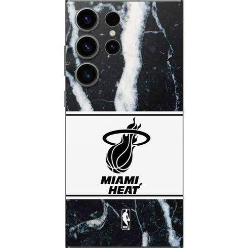 NBA Miami Heat Marble Galaxy S25 Ultra Skin